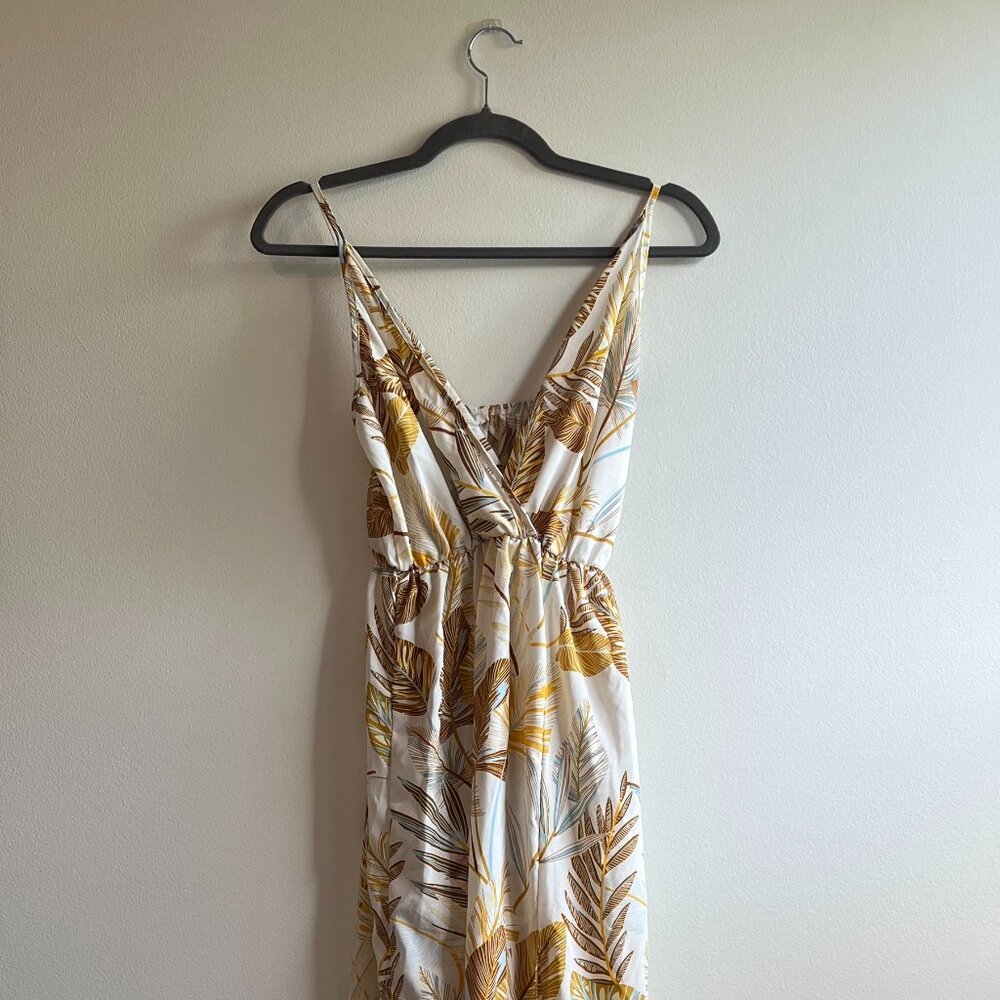 Spaghetti strap vacation midi dress